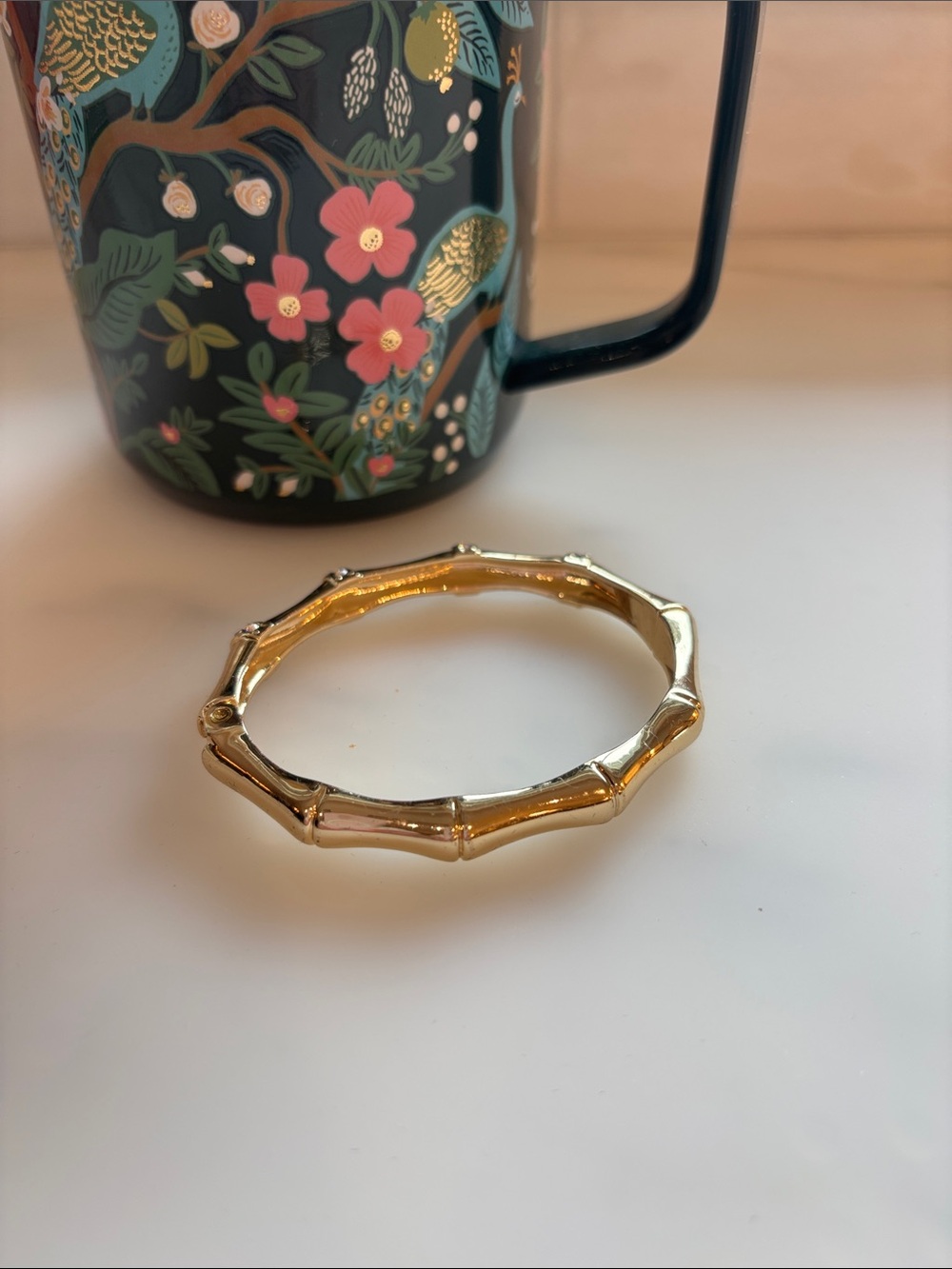 Lilly Pulitzer Gold Bamboo Bangle Bracelet